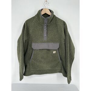 Carhartt Olive Green Sherpa Fleece Sweatshirt